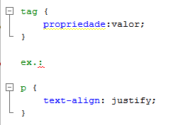 Sintaxe do CSS